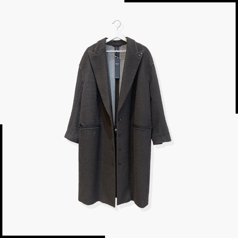 Manteau laine bouillit | High